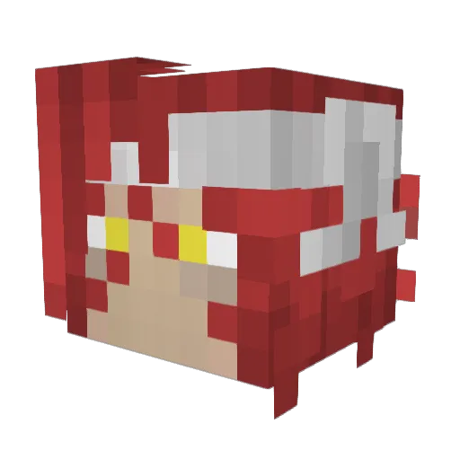 Yukirose23 Minecraft avatar head, 3D render