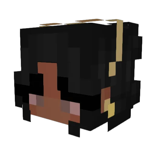 Yukis32 Minecraft avatar head, 3D render