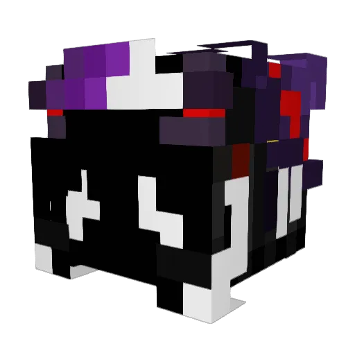 Yukiwingssilly Minecraft avatar head, 3D render