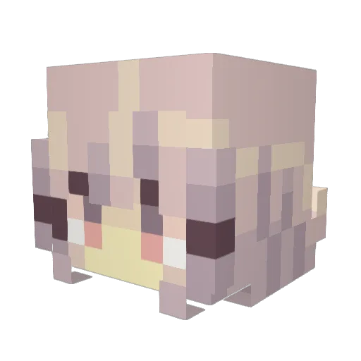 Yukki63 Minecraft avatar head, 3D render