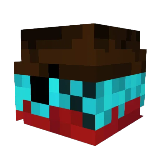 Yukon7 Minecraft avatar head, 3D render