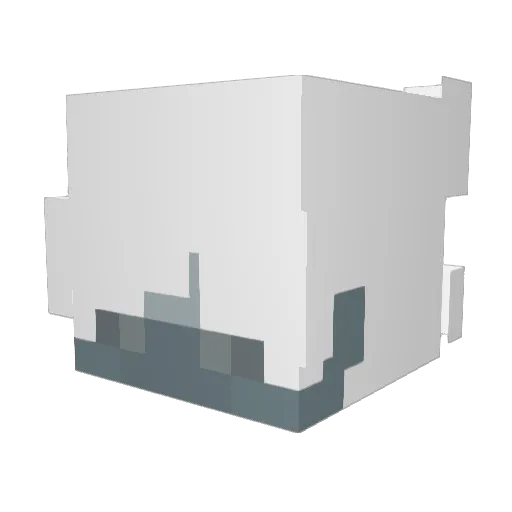 Yukoreyli Minecraft avatar head, 3D render