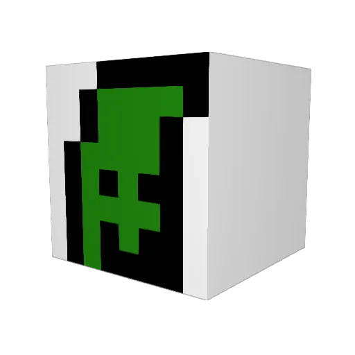Yukoryan Minecraft avatar head, 3D render