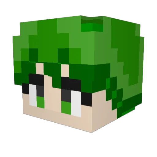 Yul1008 Minecraft avatar head, 3D render