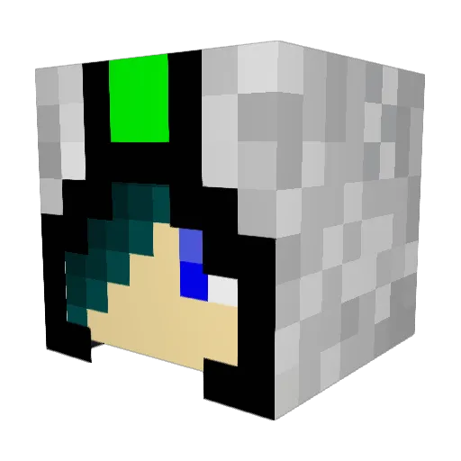 Yul_1215 Minecraft avatar head, 3D render