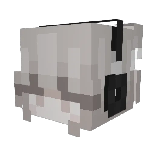 Yul__Ming Minecraft avatar head, 3D render