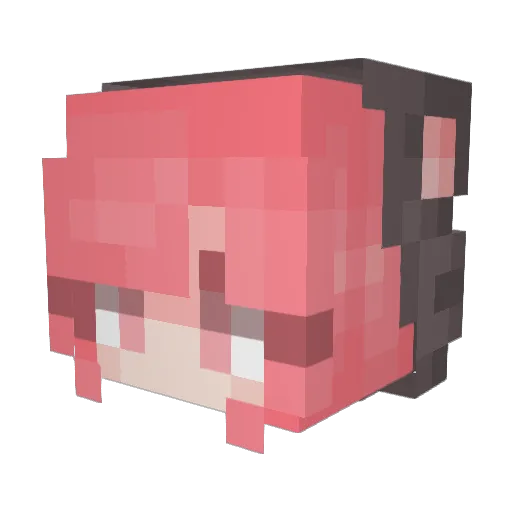 Yule_030 Minecraft avatar head, 3D render