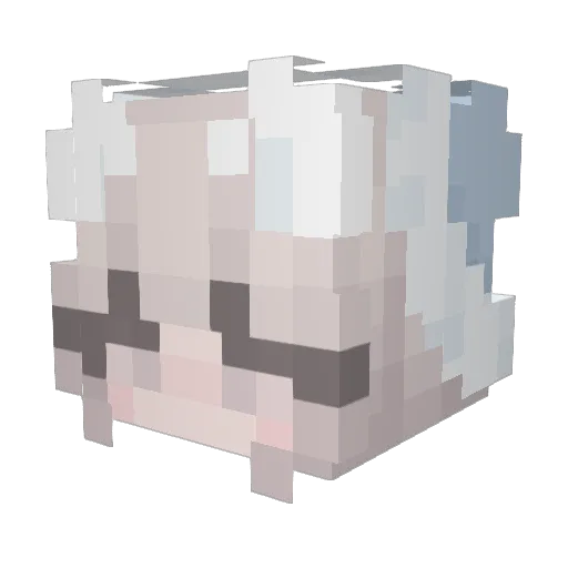 Yulia_0121 Minecraft avatar head, 3D render