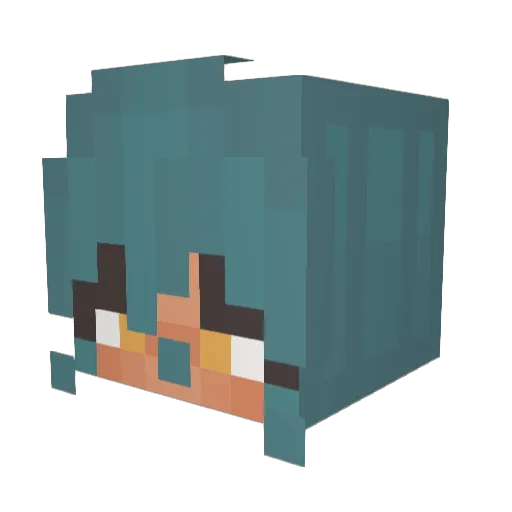 Yuliana6262 Minecraft avatar head, 3D render