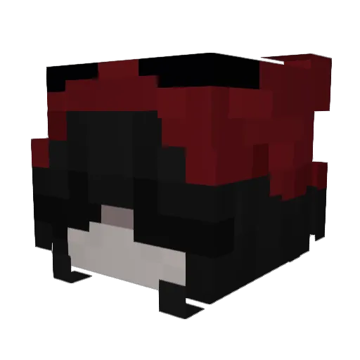 Yuliiz Minecraft avatar head, 3D render