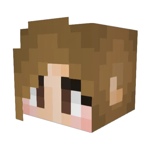 Yuls01 Minecraft avatar head, 3D render