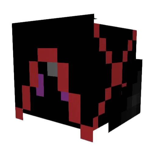 Yuluny Minecraft avatar head, 3D render