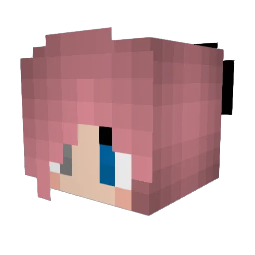 Yulyeong Minecraft avatar head, 3D render