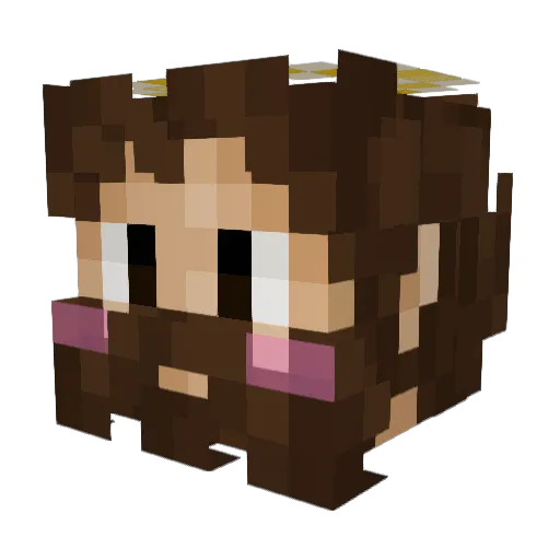 YumLoopYT Minecraft avatar head, 3D render