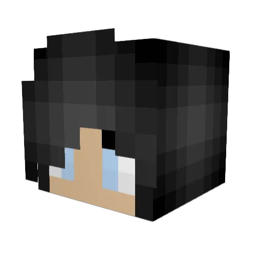 YumPop Minecraft avatar head, 3D render