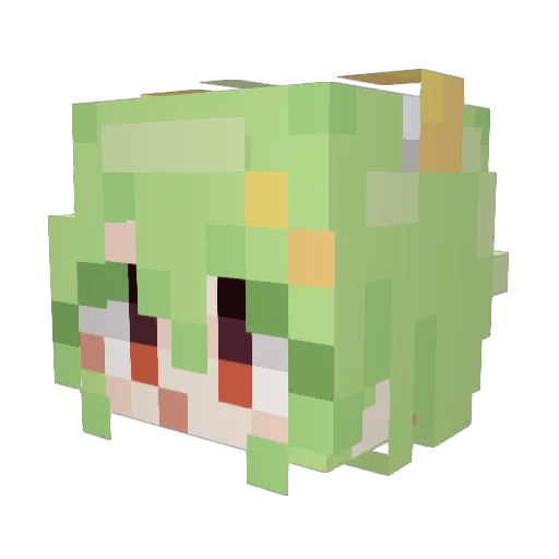 YumRock Minecraft avatar head, 3D render