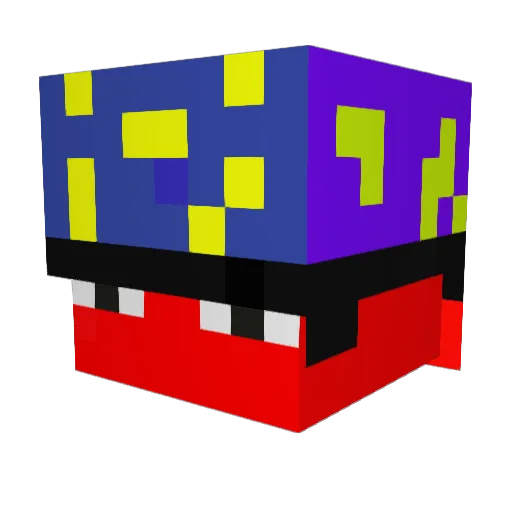 YumSum12 Minecraft avatar head, 3D render