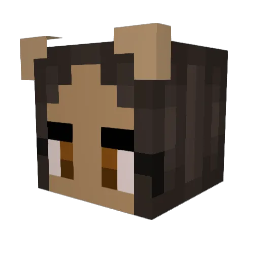 YumYum38 Minecraft avatar head, 3D render