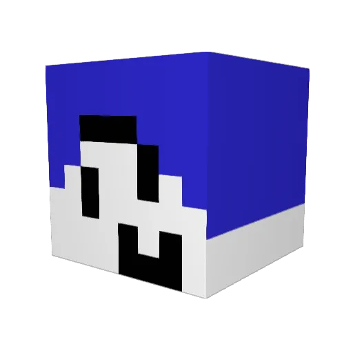 Yuma888 Minecraft avatar head, 3D render