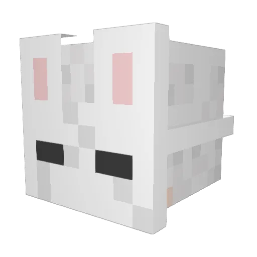 Yuma_Usagi Minecraft avatar head, 3D render