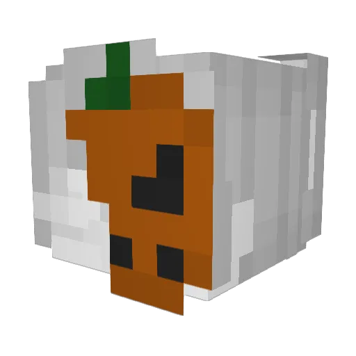 Yumafx Minecraft avatar head, 3D render