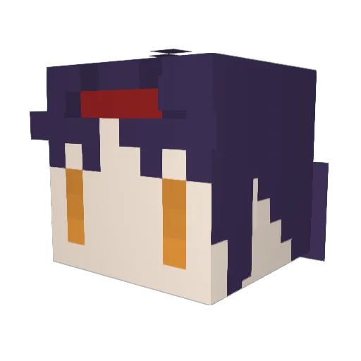 Yume_1207 Minecraft avatar head, 3D render