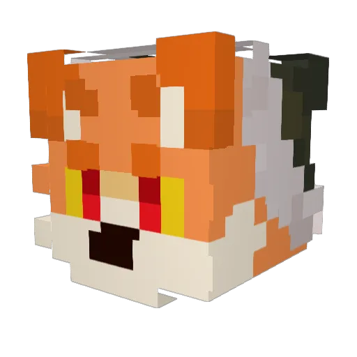 Yume___ Minecraft avatar head, 3D render
