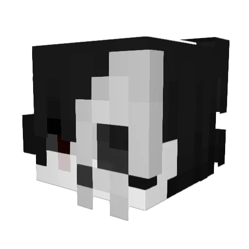 Yumegeky Minecraft avatar head, 3D render