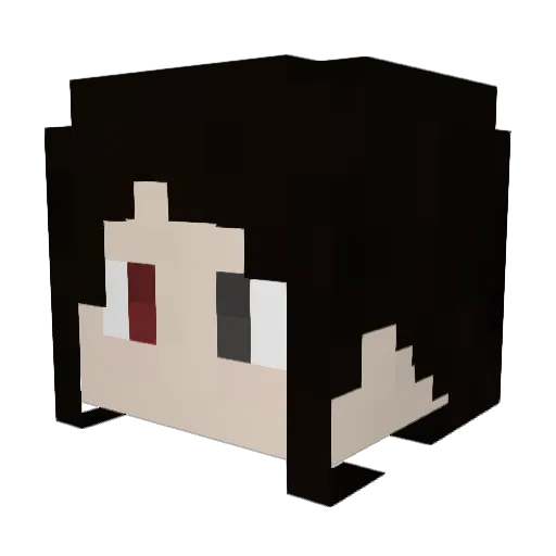 Yumeka2001 Minecraft avatar head, 3D render