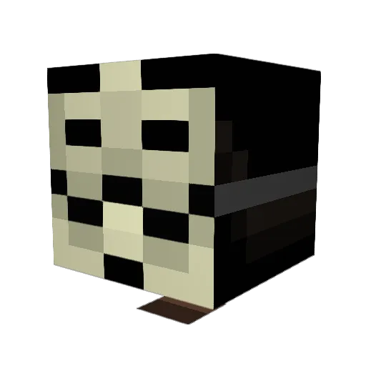 Yumekaze Minecraft avatar head, 3D render