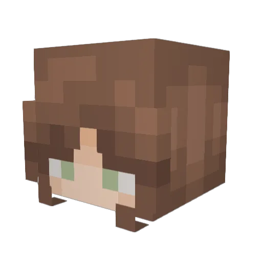 YumekoCh4n Minecraft avatar head, 3D render