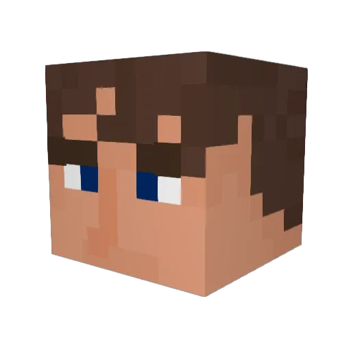 Yumesh1 Minecraft avatar head, 3D render