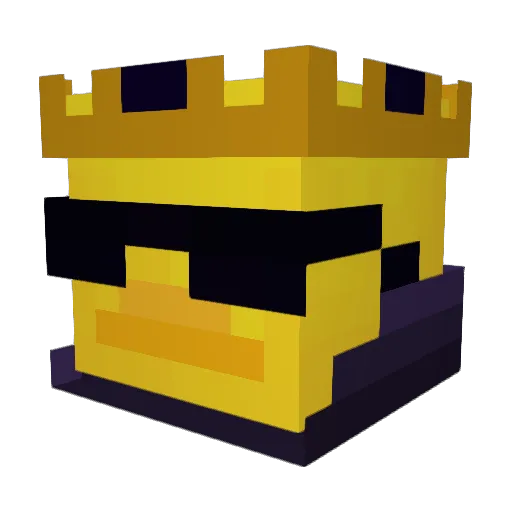 Yumi1__ Minecraft avatar head, 3D render