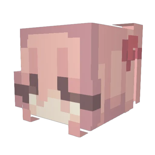 YumiEvilCheese5 Minecraft avatar head, 3D render