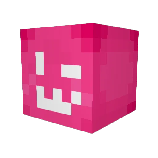 YumiLov Minecraft avatar head, 3D render