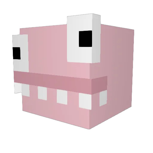 YumiTanaka Minecraft avatar head, 3D render