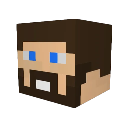 YumiWombat Minecraft avatar head, 3D render