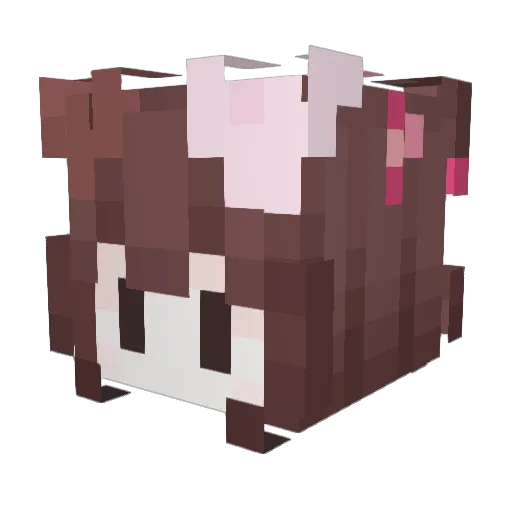 YumiWoomie Minecraft avatar head, 3D render