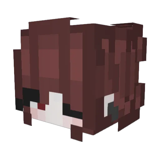 Yumi_Chan3444 Minecraft avatar head, 3D render