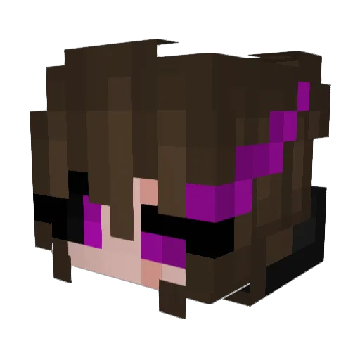 Yumia_648 Minecraft avatar head, 3D render