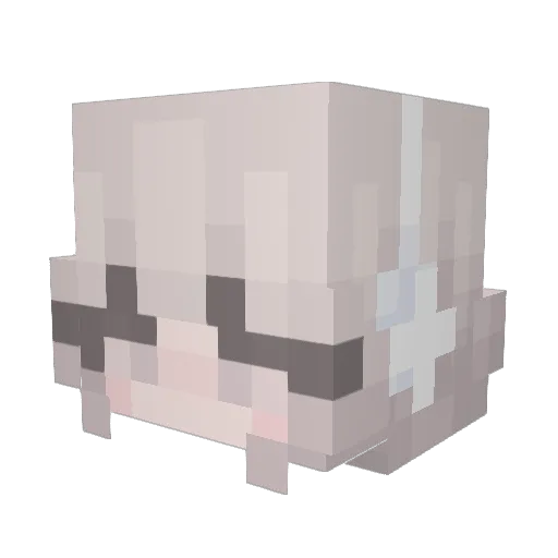 YumiiLy Minecraft avatar head, 3D render
