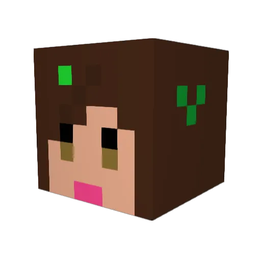 Yumikiyo57 Minecraft avatar head, 3D render