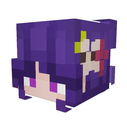 Yummgy Minecraft avatar head, 3D render