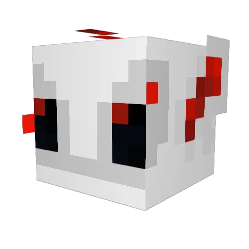 YummyFood Minecraft avatar head, 3D render