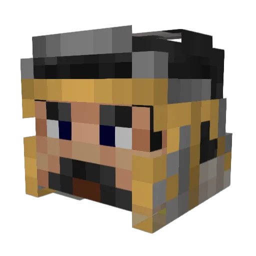 YummyPasta1231 Minecraft avatar head, 3D render