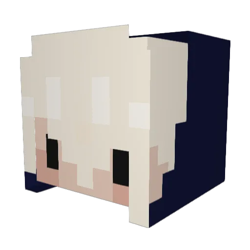 YummyPoptartowu Minecraft avatar head, 3D render