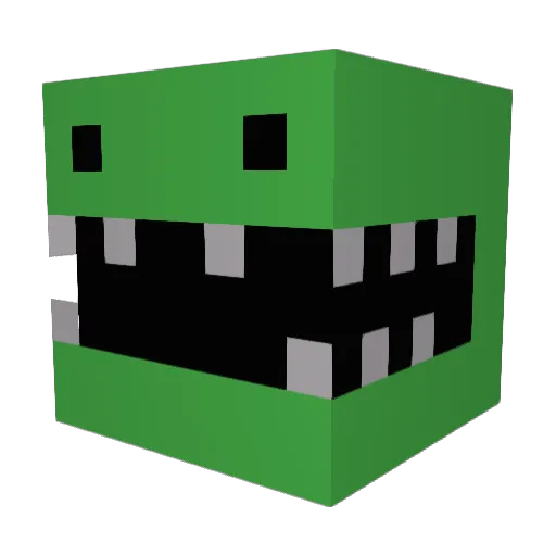YummySteak Minecraft avatar head, 3D render