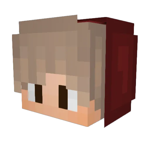 YummyTee Minecraft avatar head, 3D render