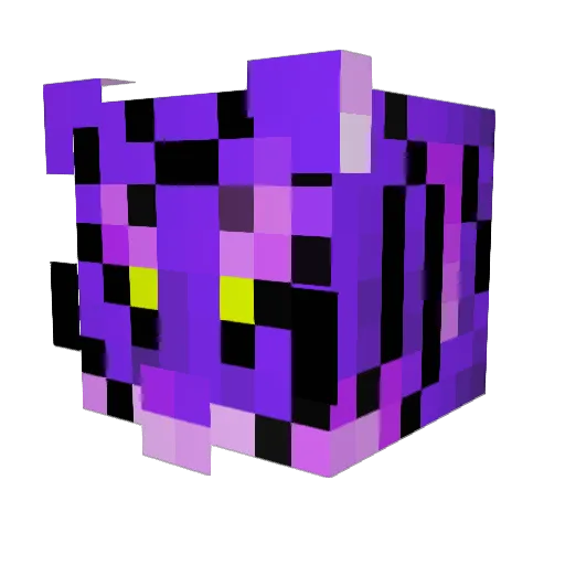 YummyTiger Minecraft avatar head, 3D render
