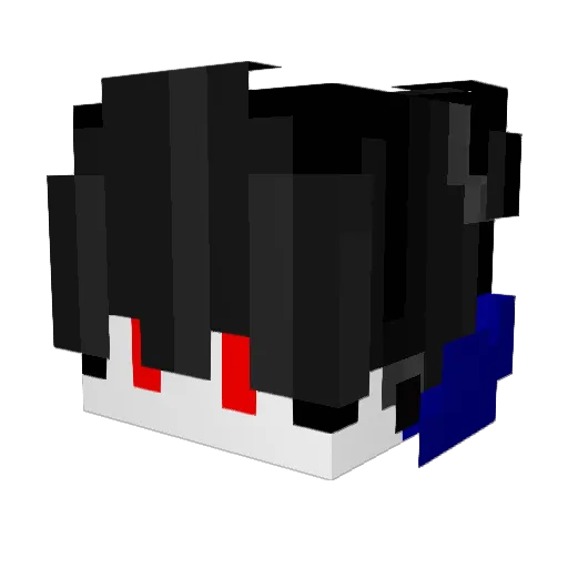 YummyYoka Minecraft avatar head, 3D render